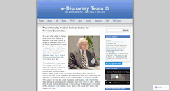 Desktop Screenshot of e-discoveryteam.com
