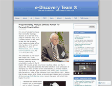 Tablet Screenshot of e-discoveryteam.com